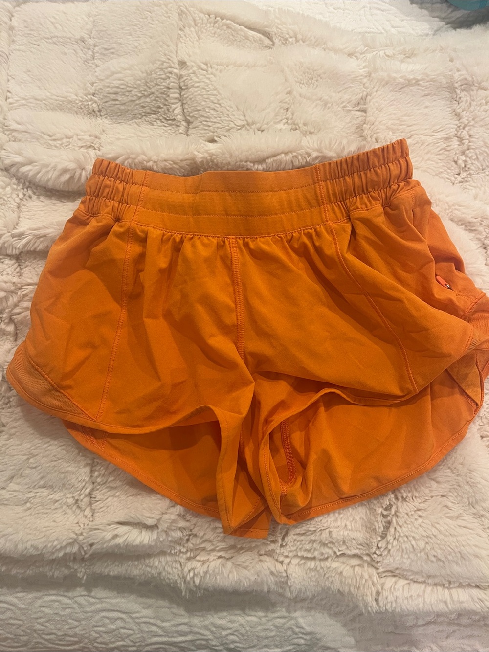 lululemon athletica Orange hotty hot Athletic Shorts 2.5 low rise